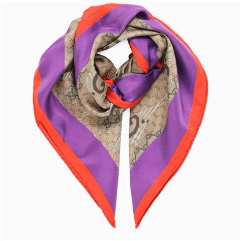 foulard gucci gatti|Gucci Foulard in seta GG jacquard.